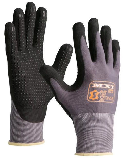 Gant nitrile noir à picots image principale