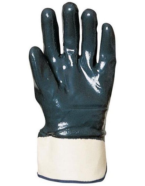 Gants nitrile bleu manchette image principale