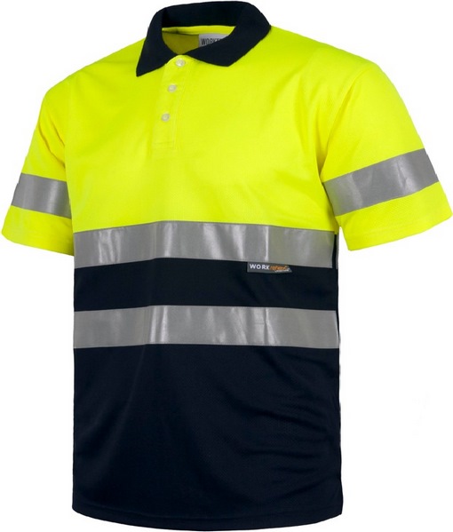 Polo jaune/marine Cl.2 M.C. image principale