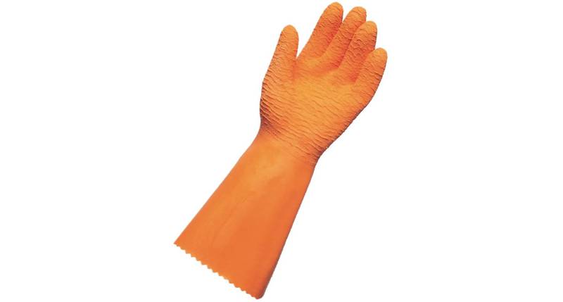 Gants latex orange